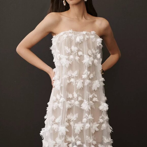 Helsi Athena Embroidered Strapless Floral Maxi NWT, Size S - Picture 3 of 6